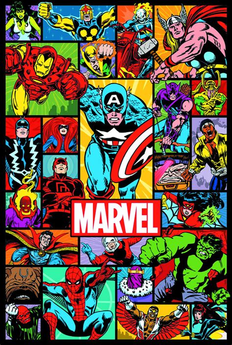 MAY168917 - MARVEL COLLAGE DIE CUT EMBOSSED TIN SIGN - Previews World