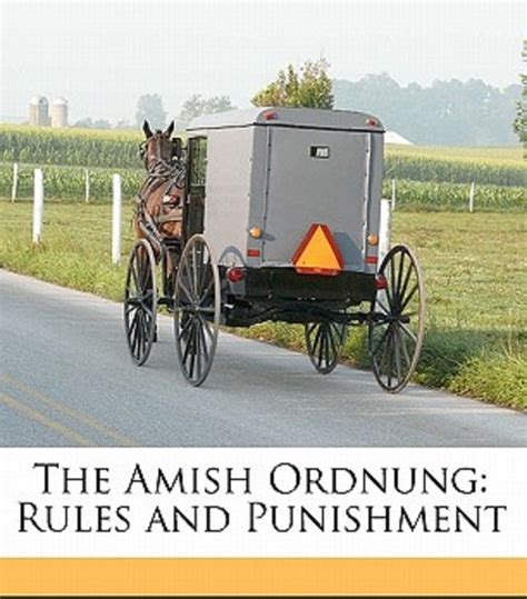 the amish ordnung rules and punismment book cover with horse drawn buggy