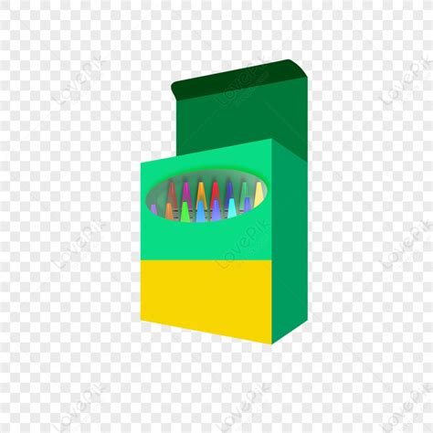 Crayons Green Box Clip Art,colorful,multicolor Crayons,color PNG Transparent Background And ...