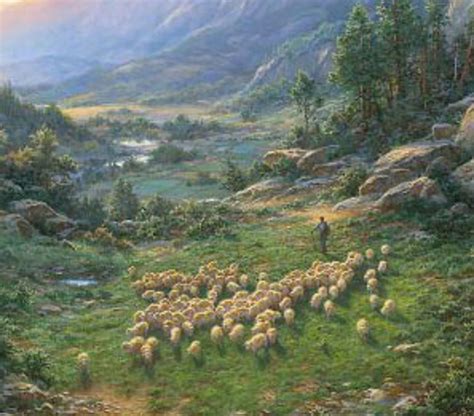 Christian Art Print The Good Shepherd by Larry Dyke - Art Prints