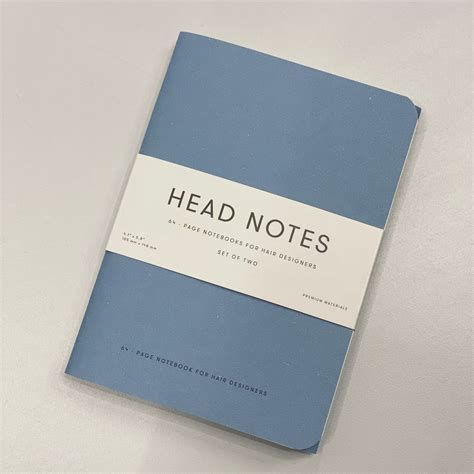 Head Notes Notebook by Hairtech Set of 2 | Etsy