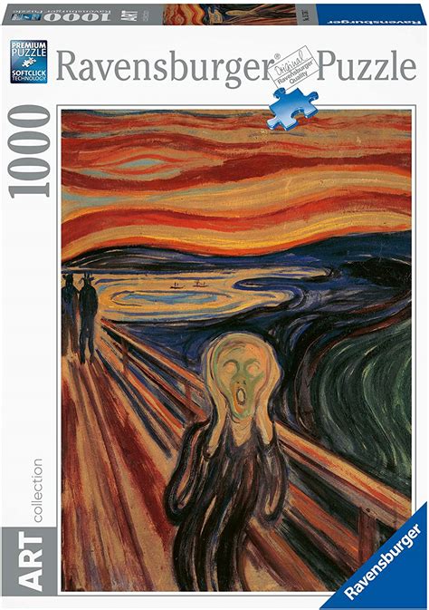 Ravensburger Art Collection The Scream, 1893 by Munch 1000 Piece Puzzle ...