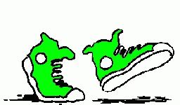 Green Shoes GIF - Green Shoes Walk - Discover & Share GIFs