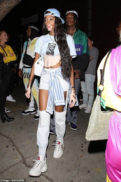 Winnie Harlow joins beau Wiz Khalifa for date night in LA | Winnie ...