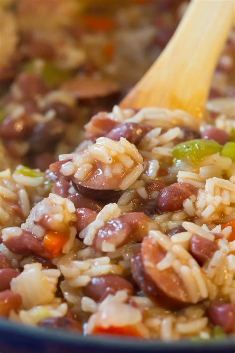 Red Beans and Rice to Feed A Crowd - Deliciously Plated