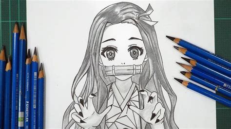 anime drawing tutorial nezuko How to draw nezuko kamado - Anime Manga Drawing