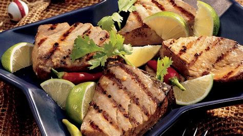 Grilled Ginger-Lime Tuna Steaks Recipe - BettyCrocker.com