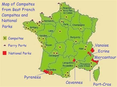 Eurocamp France Map