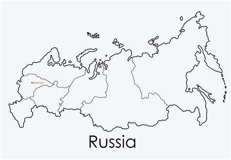 Russia map freehand drawing on white background. 6563937 Vector Art at ...