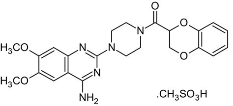 Doxazosin mesylate, alpha1 adrenoceptor antagonist (CAS 77883-43-3 ...