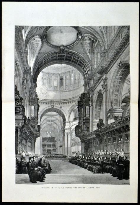 INTERIOR OF ST. PAUL’S DURING THE SERVICE - LOOKING WEST | Rare Film ...