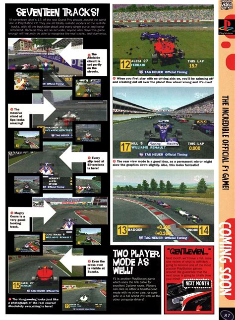 Formula 1 - PSX preview from Computer And Video Games Magazine Issue ...