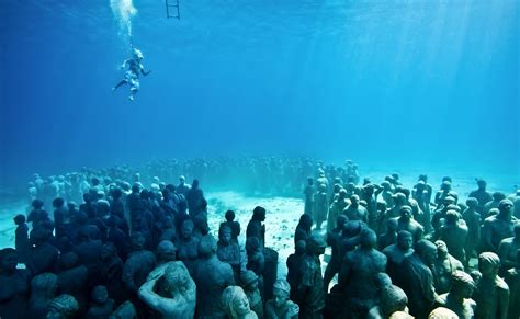 The Spectacular Underwater Museum in Cancun