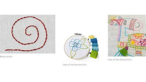 Backstitch and its variations - stitches from the Backstitch family