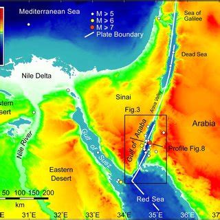 Digital elevation and bathymetric model for the Gulf of Aqaba and ...