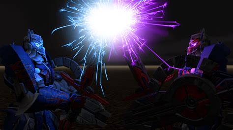 Optimus Prime Vs Nemesis Prime by MEGATRON-RETURNS on DeviantArt