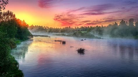 River Sunrise Wallpapers - Top Free River Sunrise Backgrounds ...