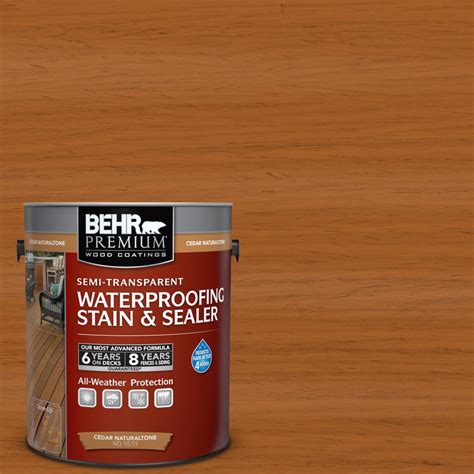 BEHR Premium 1 gal. #ST-533 Cedar Naturaltone Semi-Transparent ...