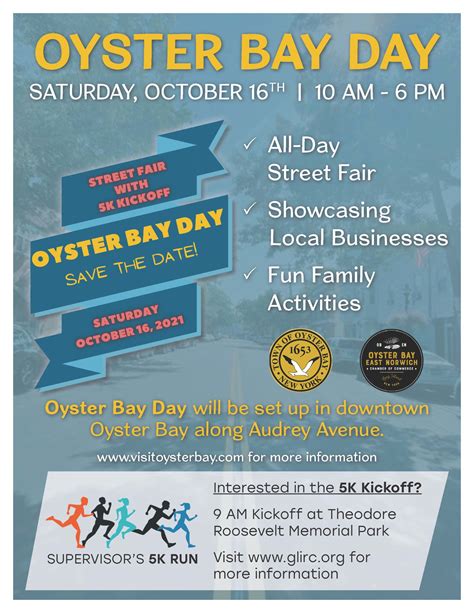 Saladino and LaMarca Invite Residents to ‘Oyster Bay Day’ Saturday, October 16th – Town of ...