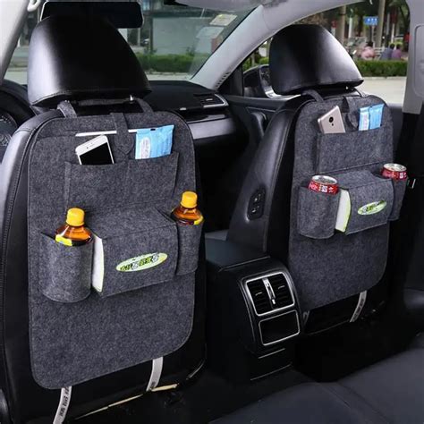 LumiParty Multifunctional Car Back Seat Storage Bag Backrest Pockets Protector Organizer Auto ...