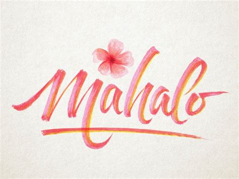 Mahalo - Inktober | Hawaii quotes, Inktober, Surf logo