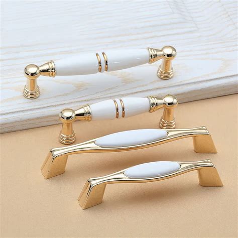 Furniture Gold Knob Cabinet Knobs and Handles Simple Kitchen Handles ...