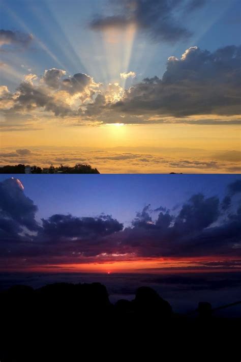 Sunrise over the Yuhuang Mountain, Xingyi, Southwest of Guizhou ...