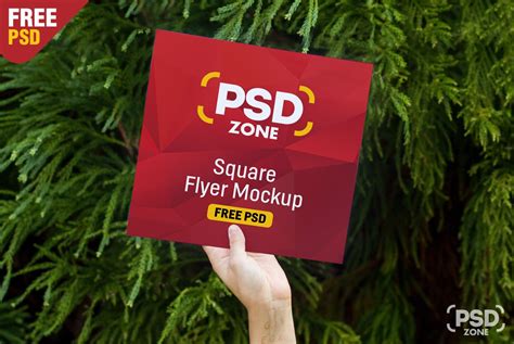Square Flyer Mockup PSD – Download PSD