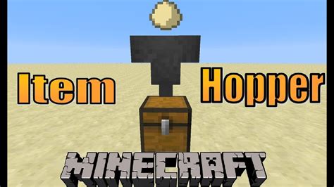 How To Make An Item Hopper 1.8 | Minecraft Tutorial - YouTube