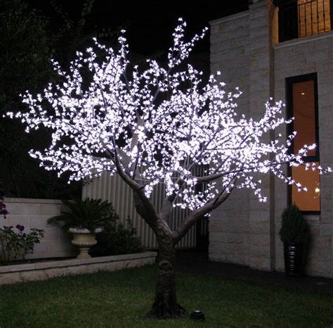 Outdoor Led Cherry Blossom Tree – White | White cherry blossom, Blossom trees, Cherry blossom tree