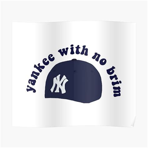 Yankee With No Brim Hat Posters | Redbubble