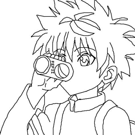 Killua Zoldyck Coloring Pages Printable for Free Download