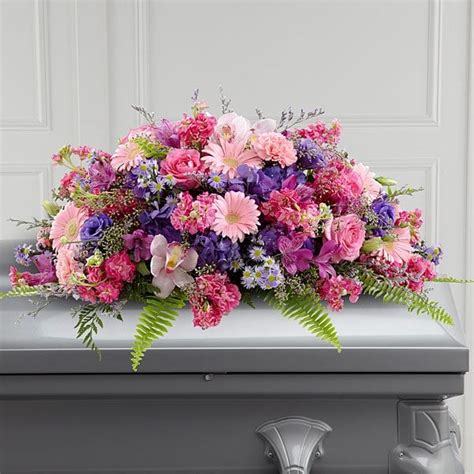 Bright Pink Casket Spray | Flowers by Flourish