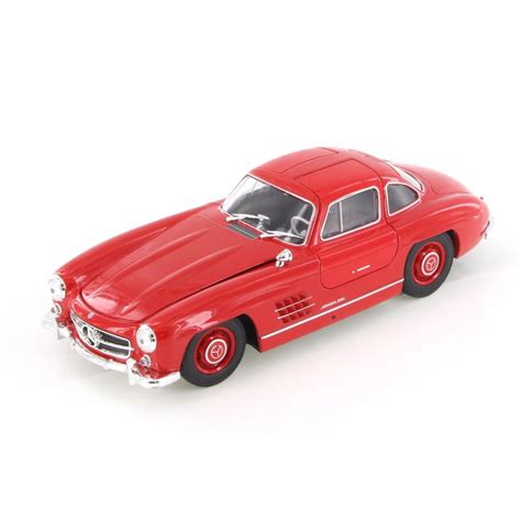 Mercedes-Benz 300SL, Red - Welly 24064WR - 1/24 Scale Diecast Model Toy Car - Walmart.com ...