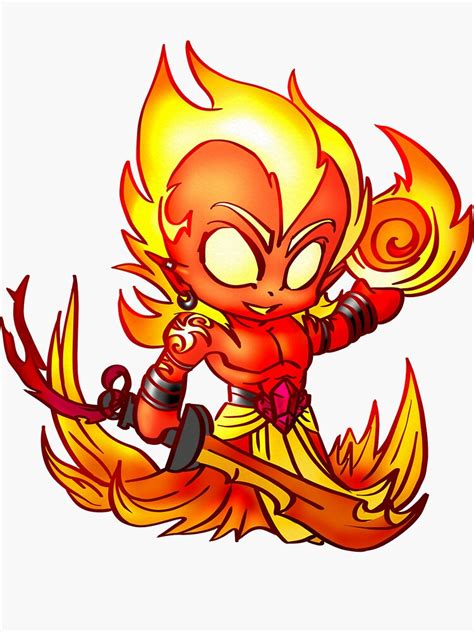 "Fire Elemental" Sticker by GildedPixel | Redbubble