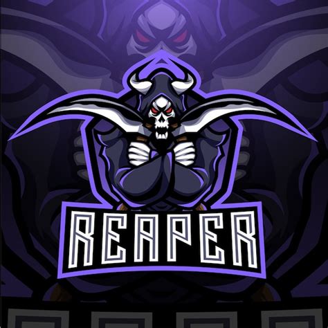 Reaper Mascot Logo Logo Game Logo Design Cool Logo Photo Logo Design | My XXX Hot Girl