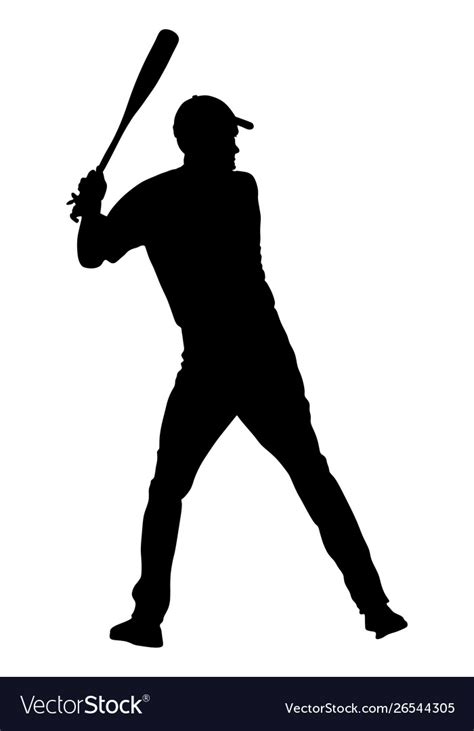 Baseball Player Batter Silhouette - Goimages Talk