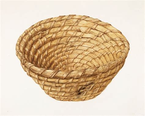 Bread Basket (ca. 1938) by Alfonso | Free Photo Illustration - rawpixel