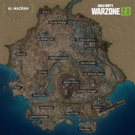 Warzone 2's Map is Named "AL MAZRAH" - All POI Locations - Try Hard Guides