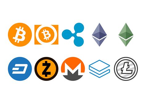 Cryptocurrency logo | Cryptocurrency, Logo set, Bitcoin