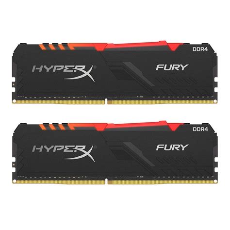 32GB (16GBx2) DDR4 2666MHz RAM (หน่วยความจำ) KINGSTON HyperX FURY RGB ...