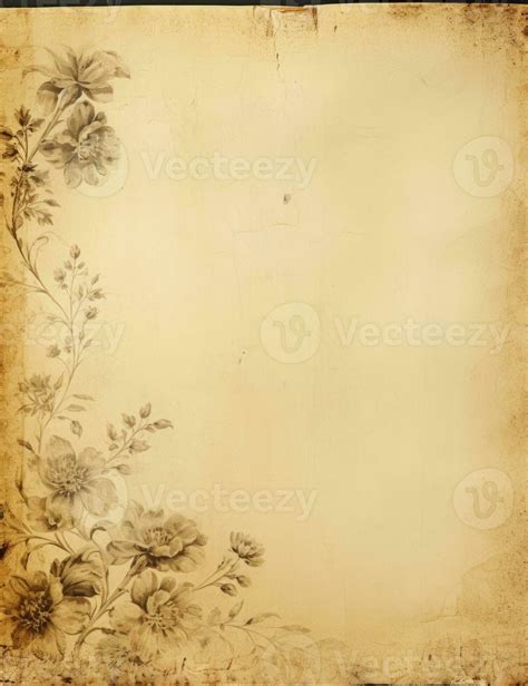 AI generated Sheet of vintage yellowed paper. AI Generated 35892903 ...