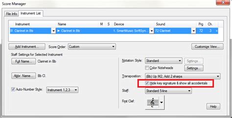 Atonal Transposing instruments – MakeMusic Help Center