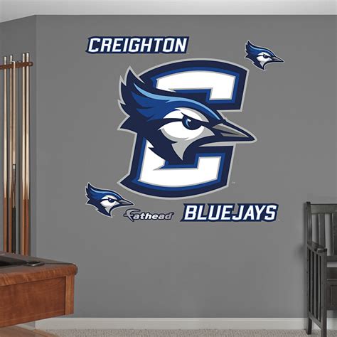 Creighton Bluejays Logo Wall Decal | Shop Fathead® for Creighton Bluejays Decor