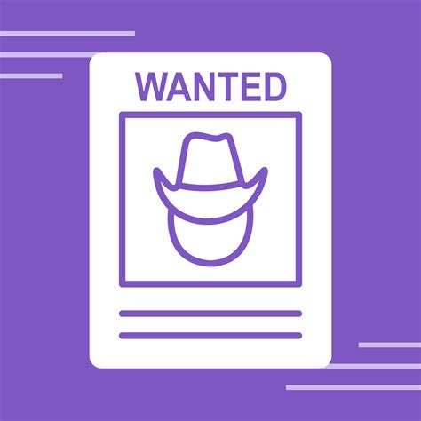 Wanted Poster Vector Icon 22853932 Vector Art at Vecteezy