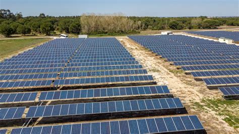 Aerial View of a Solar Panel Park Stock Image - Image of clouds, energetic: 143388899