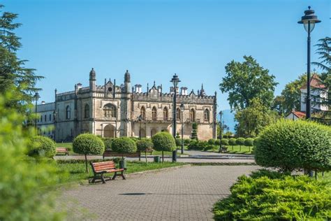 Dadiani Palace Located Inside a Park in Zugdidi, Georgia Stock Image - Image of palace ...