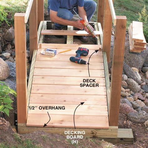 How to Build a Classic Arched Backyard Bridge | Backyard bridges, Garden bridge design, Backyard ...