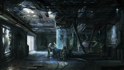 HD wallpaper: laboratory wallpaper, fantasy art, aliens, architecture, indoors | Wallpaper Flare