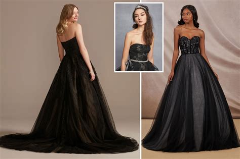 Brides are ditching white wedding gowns for black dresses